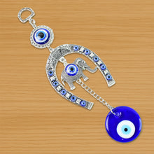 Handcrafted Evil Eye Wall Hanging with Beads & Tinkling Chime